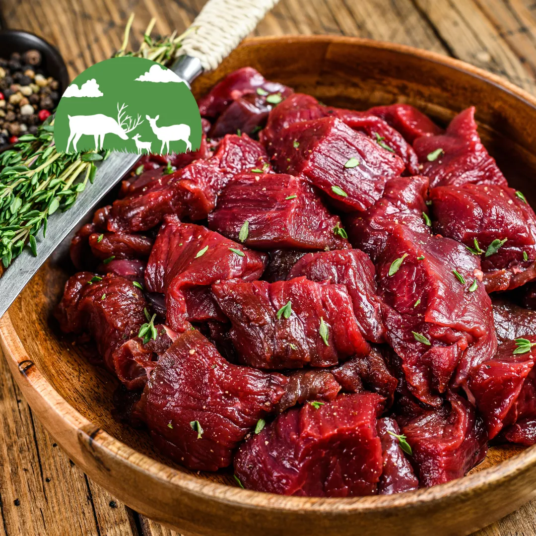 Diced venison
